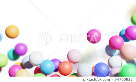 CG 粒子 許多五顏六色的球 94790922