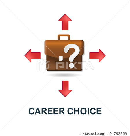 Career Choice icon. 3d illustration from personal productivity collection. Creative Career Choice 3d icon for web design, templates, infographics and more Career Choice icon. 3d illustration from personal productivity collection. Creative Career Choice 3d icon for web design, templates, infographics and more 94792269