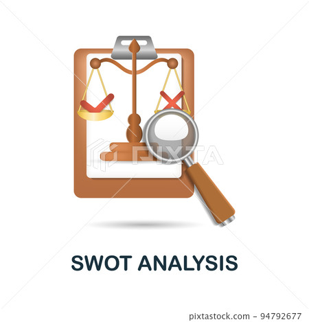 Swot Analysis icon. 3d illustration from business plan collection. Creative Swot Analysis 3d icon for web design, templates, infographics and more Swot Analysis icon. 3d illustration from business plan collection. Creative Swot Analysis 3d icon for web design, templates, infographics and more 94792677