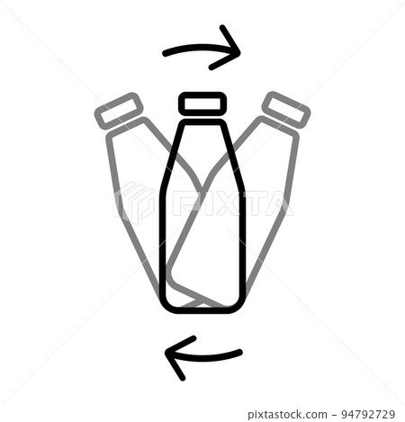Bottle shake icon vector for graphic design, logo, website, social media, mobile app, UI illustration 94792729