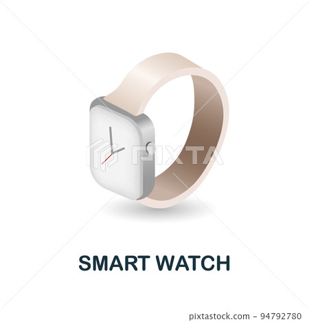Smart Watch icon. 3d illustration from artificial intelligence collection. Creative Smart Watch 3d icon for web design, templates, infographics and more 94792780
