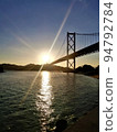 Bridge and sunset 94792784