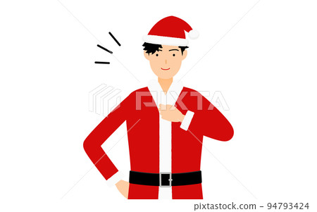 A confident and proud man in Santa Claus A confident and proud man in Santa Claus 94793424
