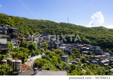 Jiufen village on the mountain in Taiwan Jiufen village on the mountain in Taiwan 94794631