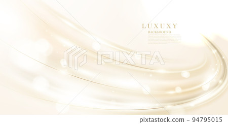 Abstract golden lines background luxury design vector illustration 94795015