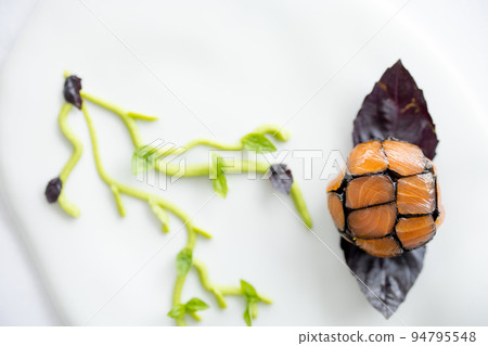 Beautiful haute cuisine dish 94795548