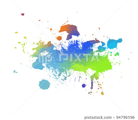 Multicolored blot object. Vector illustration 94796596