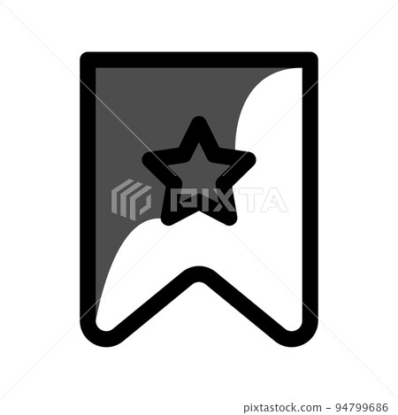 Illustration Vector Graphic of Bookmark icon Illustration Vector Graphic of Bookmark icon 94799686