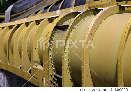 airplane airframe or fuselage without panels installed, The layout of the airplane structural. airplane airframe or fuselage without panels installed, The layout of the airplane structural. 94800033
