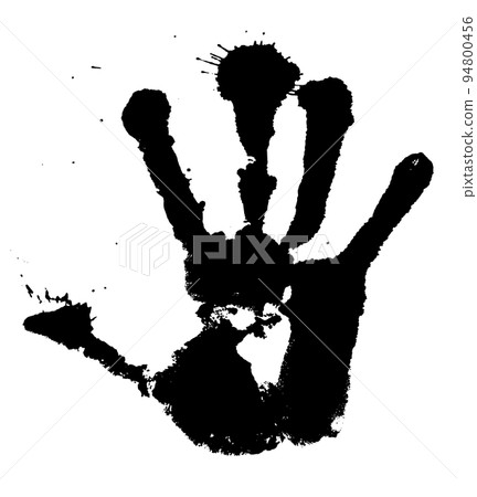 手印手印黑色墨水 94800456