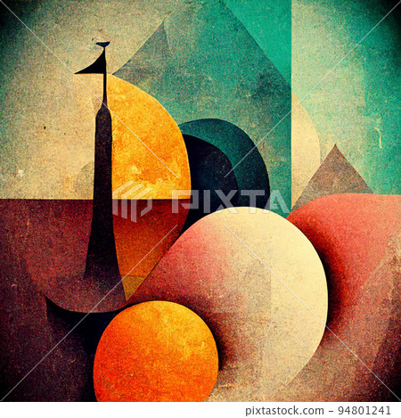 Abstract contemporary modern watercolor art. Minimalist illustration. Abstract contemporary modern watercolor art. Minimalist illustration. 94801241