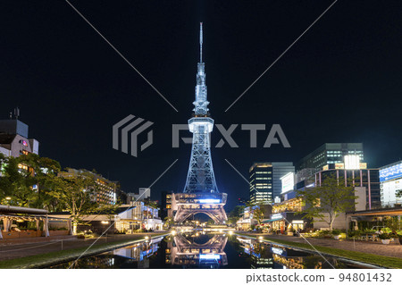 Night view of Chubu Electric Power MIRAI TOWER 94801432