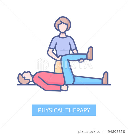 Physical therapy - modern line design style icon 94802858