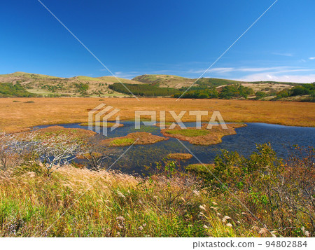 Kirigamine, Yashimagahara Marsh in autumn [Improved version] 94802884