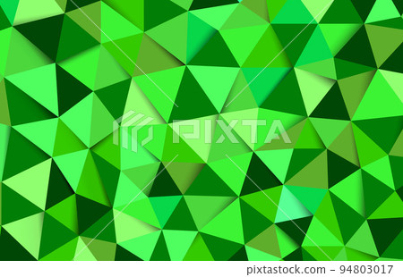 Several shades of green vectors blend together for backgrounds. Polygon design pattern. Low poly illustration, low polygon background. Green triangle mosaic background. Creative design template Several shades of green vectors blend together for backgrounds. Polygon design pattern. Low poly illustration, low polygon background. Green triangle mosaic background. Creative design template 94803017