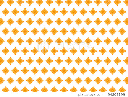 Yellow floral background arranged beautifully in a row. Yellow star shaped pattern in white background. Seamless illustration pattern in geometric ornamental style. Yellow floral background arranged beautifully in a row. Yellow star shaped pattern in white background. Seamless illustration pattern in geometric ornamental style. 94803199