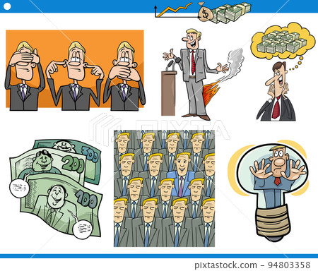 cartoon business concepts and people characters set 94803358