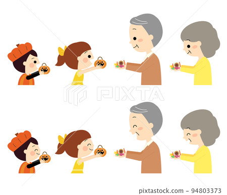Halloween trick or treat family 94803373