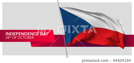 Czech republic independence day vector banner, greeting card Czech republic independence day vector banner, greeting card 94804184