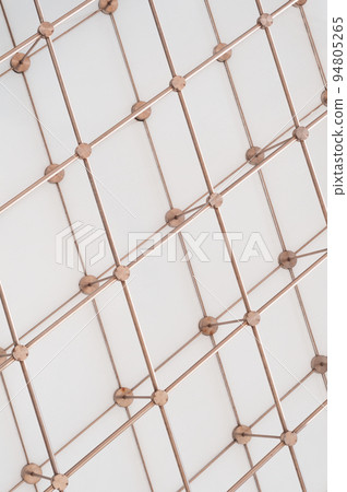 fragment of a fountain system from pipes, abstract background fragment of a fountain system from pipes, abstract background 94805265