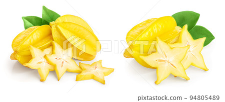 Carambola or star-fruit isolated on white background 94805489