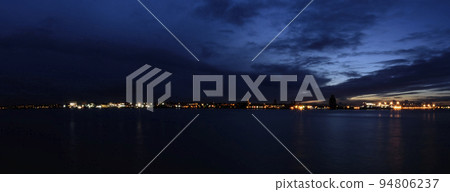 River Mersey and Birkenhead by night River Mersey and Birkenhead by night 94806237