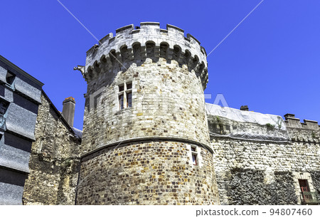 Vintage architecture of Old Town in Vitre, France 94807460