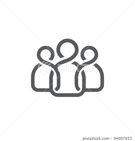 group icon linear design, team work icon,people icon vector group icon linear design, team work icon,people icon vector 94807913