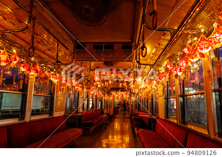 Inside the Goldfish Neputa Train (Aomori Prefecture) on the Konan Railway Owani Line Inside the Goldfish Neputa Train (Aomori Prefecture) on the Konan Railway Owani Line 94809126