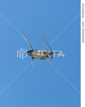 RAF Chinook HC2 helicopter in circles RAF Chinook HC2 helicopter in circles 94809350