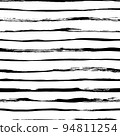 Seamless pattern with vector thin brush lines. 94811254