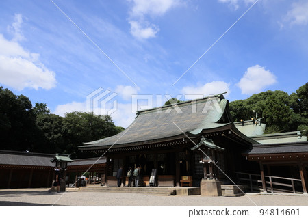 埼玉市大宮區武藏一宮大宮冰川神社參拜殿 埼玉市大宮區武藏一宮大宮冰川神社參拜殿 94814601