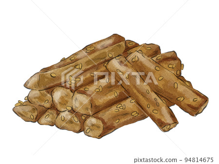 tataki牛蒡插圖（水彩風格） 94814675