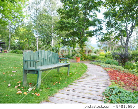 Scenery of Hokkaido Taisetsu Mori no Garden English Garden Bench Scenery of Hokkaido Taisetsu Mori no Garden English Garden Bench 94815690