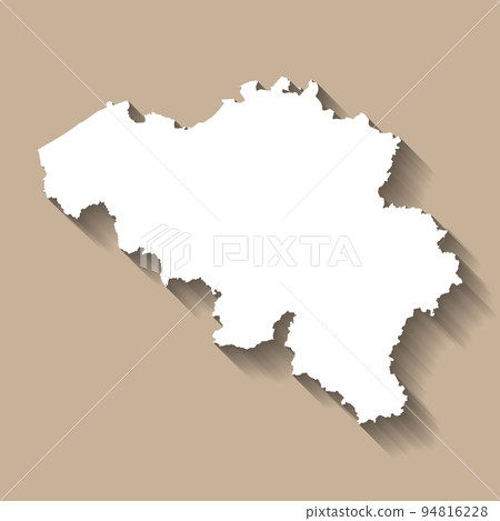 Belgium vector country map silhouette 94816228