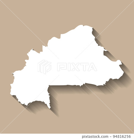 Burkina Faso vector country map silhouette Burkina Faso vector country map silhouette 94816256