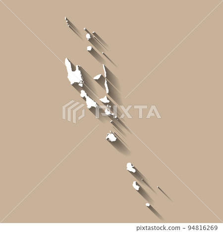 Vanuatu vector country map silhouette Vanuatu vector country map silhouette 94816269