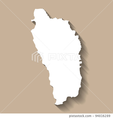 Dominica vector country map silhouette Dominica vector country map silhouette 94816289