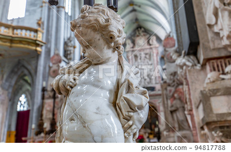 Marble sculptures in Salem abbey, bavaria, germany Marble sculptures in Salem abbey, bavaria, germany 94817788