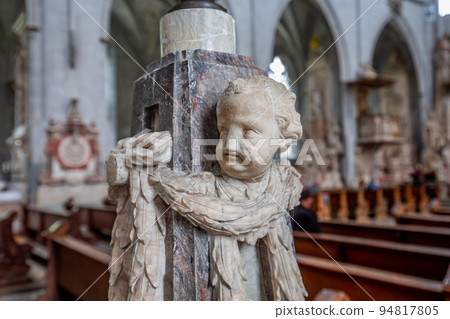 Marble sculptures in Salem abbey, bavaria, germany Marble sculptures in Salem abbey, bavaria, germany 94817805