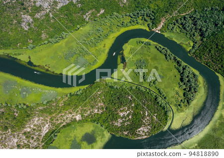Crnojevica river flowing into Skadar Lake Crnojevica river flowing into Skadar Lake 94818890