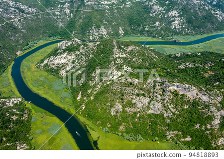 Crnojevica river flowing into Skadar Lake Crnojevica river flowing into Skadar Lake 94818893