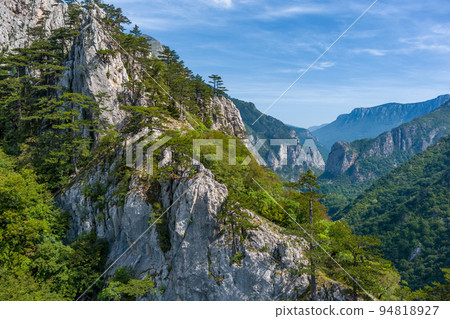 Pine tree on the rocks mountains landscape Pine tree on the rocks mountains landscape 94818927