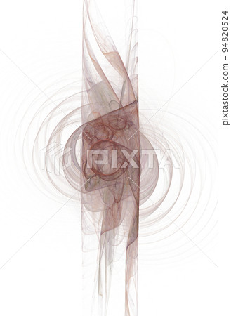 abstract pattern of smooth lines on a transparent background, isolated element, decor 94820524