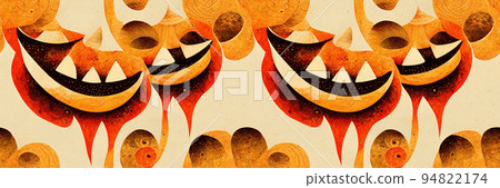 Halloween pumpkin seamless pattern Halloween pumpkin seamless pattern 94822174