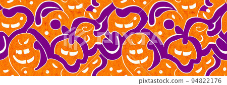 Halloween pumpkin seamless pattern Halloween pumpkin seamless pattern 94822176