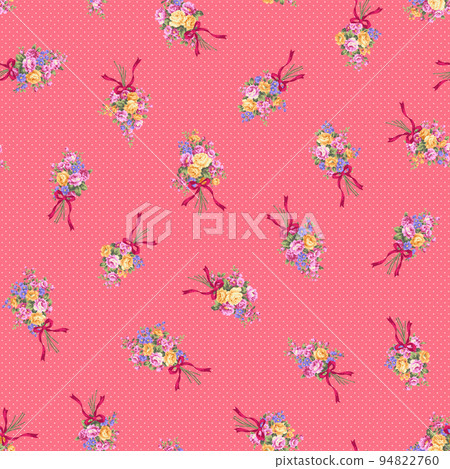 seamlessly continuous rose flower pattern, 94822760