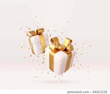 3d white gift boxes 94823226