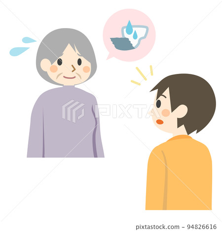 Elderly people asking for pad replacement 94826616