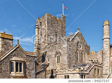 The Church at the top of St Michael Mount - Cornwall, England 94827237